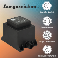 12V transformer, 60VA / 60W, AC / AC kez0113 ket60