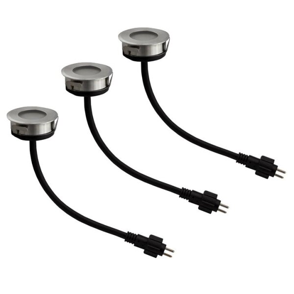 Einbauleuchten LED Basis Set, warm-weiß, 3 x 0,4W