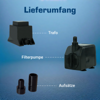Fountain pump, indoor fountain pump, 450l / h 12V kep0450l