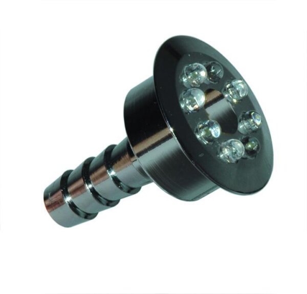 Kerry, Wasserspielbeleuchtung mit 8 LED, 3/4, inkl. 5 m Kabel und Trafo, 6 W, , blau, D=3,8 cm (12 Stück/Karton)