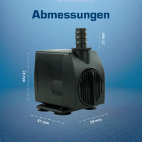 Wasserspielpumpe, Brunnenpumpe, 1200l/h kep1200l
