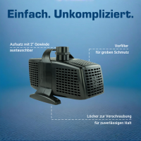Pond pump, 6000l / h 230V kep6000n