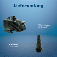 Teichpumpe, 30000l/h 230V  kep30000n
