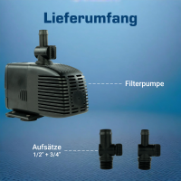 Fountain pump, fountain pump, 1500l / h kep1500n