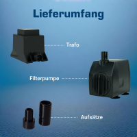 Wasserspielpumpe, Brunnenpumpe, 950l/h 12V kep0950l B-Ware