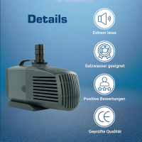 Fountain pump, fountain pump, 750l / h 12V kep0750l