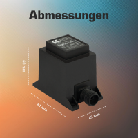 12V Trafo, 12VA/12W, AC/AC kez0112 (Generalüberholt)