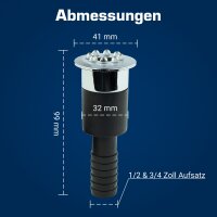 LED ring for water features with white light, 1/2" tubes    kel0311