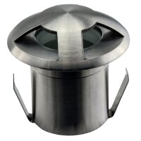 Bodenleuchte LED aus Edelstahl, warm-weiß, 1 Power LEDs, 1,3W