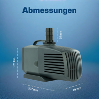 Fountain pump, fountain pump, 750l / h 12V kep0750l